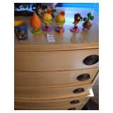 Lot of Chicken Little bobble heads and misc