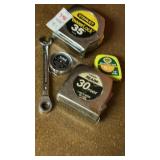 Tape Measures & Wrench