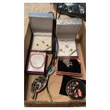 Earrings, Necklaces, and Belt Buckle
