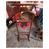 Vintage wooden valet stand