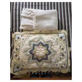 Quilted Pillow and Throw Blanket