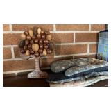 RAID fogger, Smoke Alarm, oven mitts & decor