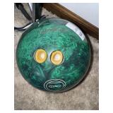 Ebonite Gyro Green Bowling Bowl *Unknown Weight*