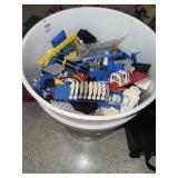 Bucket Full of Vintage Legos & Mini-Figs - Space,