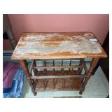 Wooden stand with lower storage