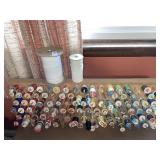 Variety of thread on holder with 2 rolls of