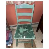Wooden painted chair