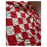 Unfinished Queen Checkered Quilt