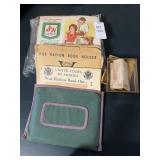 War Ration Book, one pound, etc lot