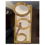 4 Gold Plastic Mirrors