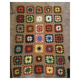 Vintage Afghan 44 X 31in