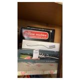 Cheese Machine, Stainless Steel Noodle Forks, and