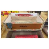 El Verso Cigar Box, War Ration Book, and Empty