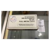 50 cartridges 380 Automatic 95 Gr. Full metal