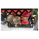 Lot of Hummingbird Feeders