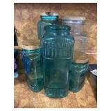 Glass lidded jars