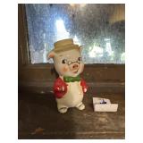 Vintage ceramic pig salt shaker