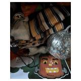 Halloween lights, table covers, misc.