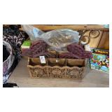 Vintage Desk Organizer Box
