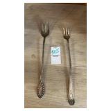 Sterling Silver Fork and Alvin Patent Plated Fork