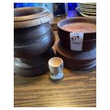 Wooden candle holders