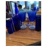 Blue glasses   Decanter