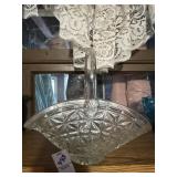 Vintage glass basket