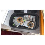 Lot of Hearing Aid Batteries and Case
