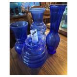 Cobalt blue vases -4