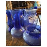 Cobalt vases- 6