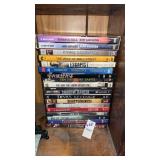 Lot of DVDs, Wolf of Wall Street, Robocop 2, etc.