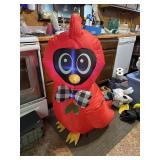 Inflatable Christmas cardinal