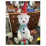 Inflatable Christmas polar bear
