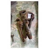 Lot of Pipe Wrenches