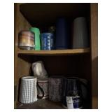 Mugs and plastic cups