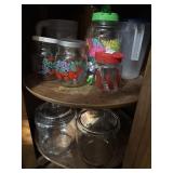 Drink jugs, glass containers, and more