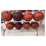 8 womenï¿½s sized basketballs