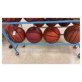 4 womenï¿½s sized basketballs
