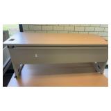 Heavy duty metal school tables (3) 69inch long