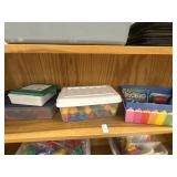 Shelf Lot of Flashcards, Plastic Metric Weights
