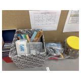 Lot of CDs and School Supplies - Rulers,