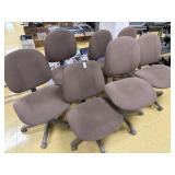 Cushioned Office Chairs (7) *as is*