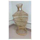 Vintage wicker mannequin