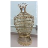 Vintage wicker mannequin
