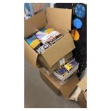 Boxes of educational and other miscellaneous