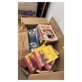 Box of educational and other miscellaneous books