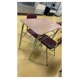 Vintage metal school desk (36inch) with 2