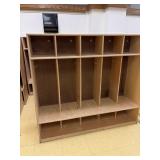 Set of 2 Childrenï¿½s wooden locker unit 54 in wide