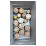 Lot of Softballs and Baseballs