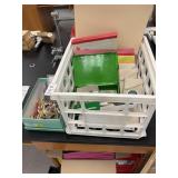 Lot of science school supplies, pencil cases,